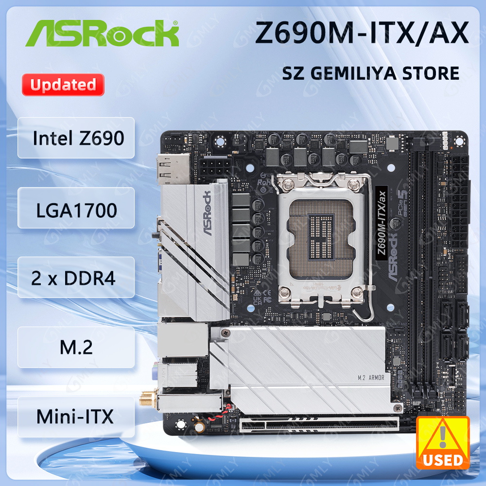Lga1700 Itx Motherboard Ddr5 - ASROCK Z690M-ITX/ax 미니-ITX 마더보드 LGA1700 인텔